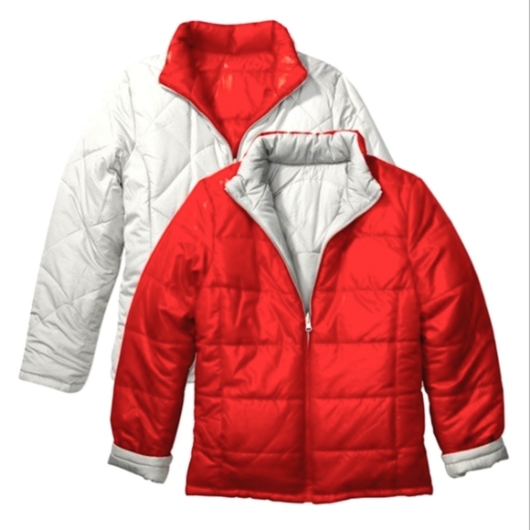 NEW Women's 2 in 1 Reversible Puffer Jacket - Picture 1 of 17